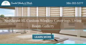 Northeast FL living room window coverings banner
