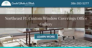 Northeast FL office window coverings banner